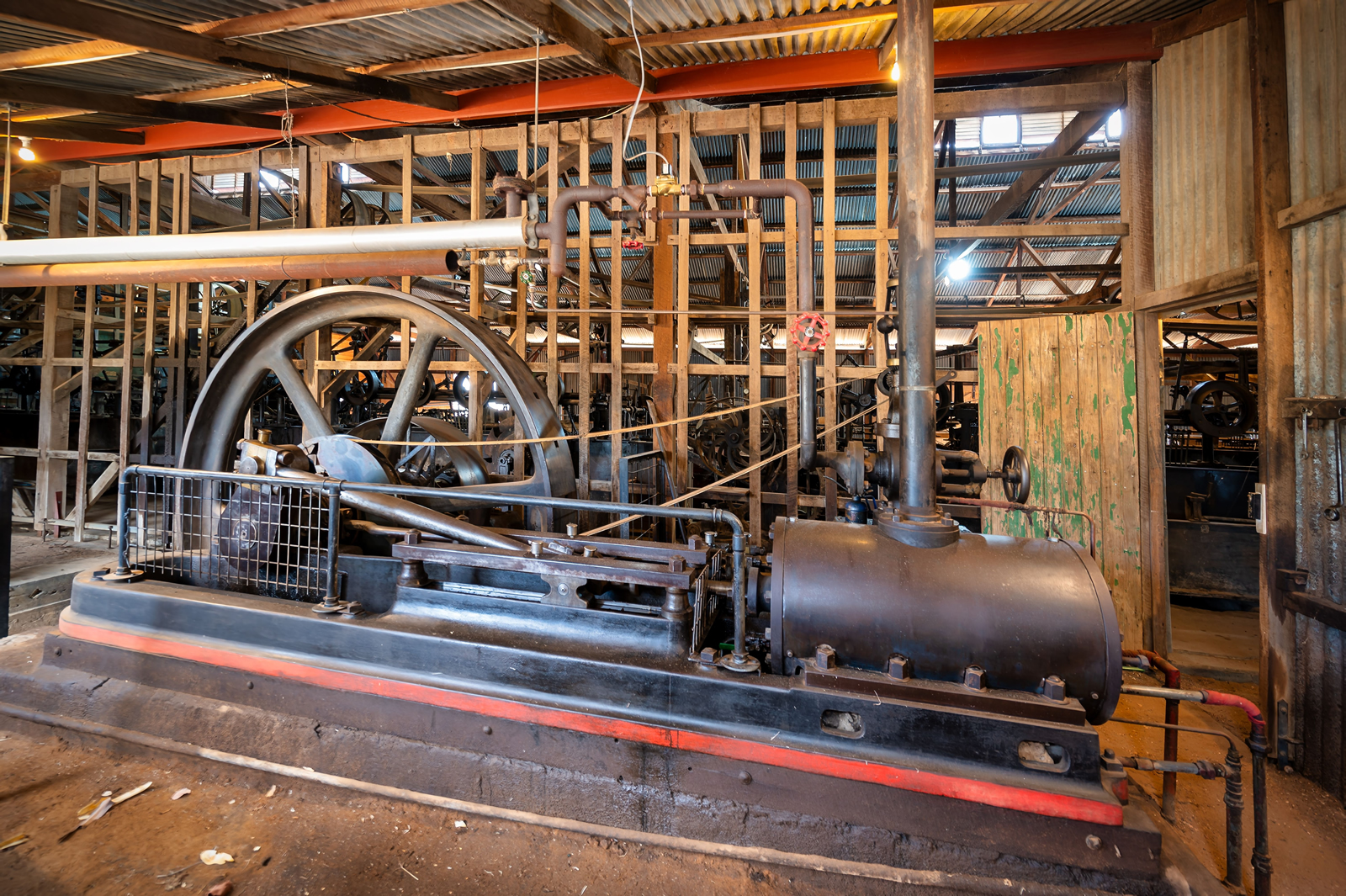 Historische Dampfmaschine